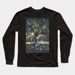 Anne painting under the trees Long Sleeve T-Shirt
